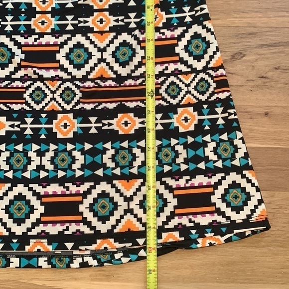 Jody California Abstract Geometric Pattern Boatneck Above Knee Dress Women’s M - Picture 10 of 12